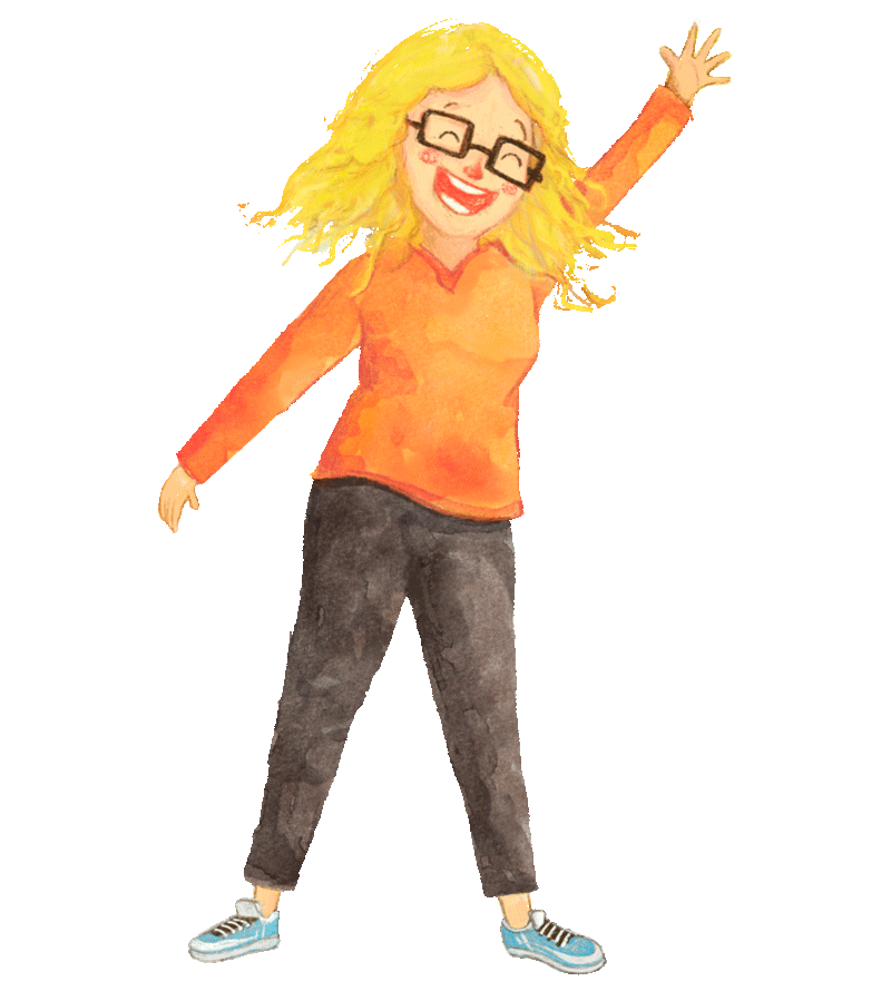 Animated Tia waving