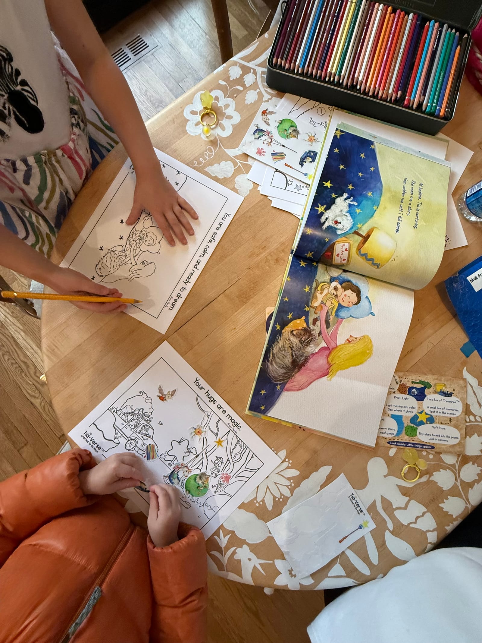 A child coloring Color Me Tía pages