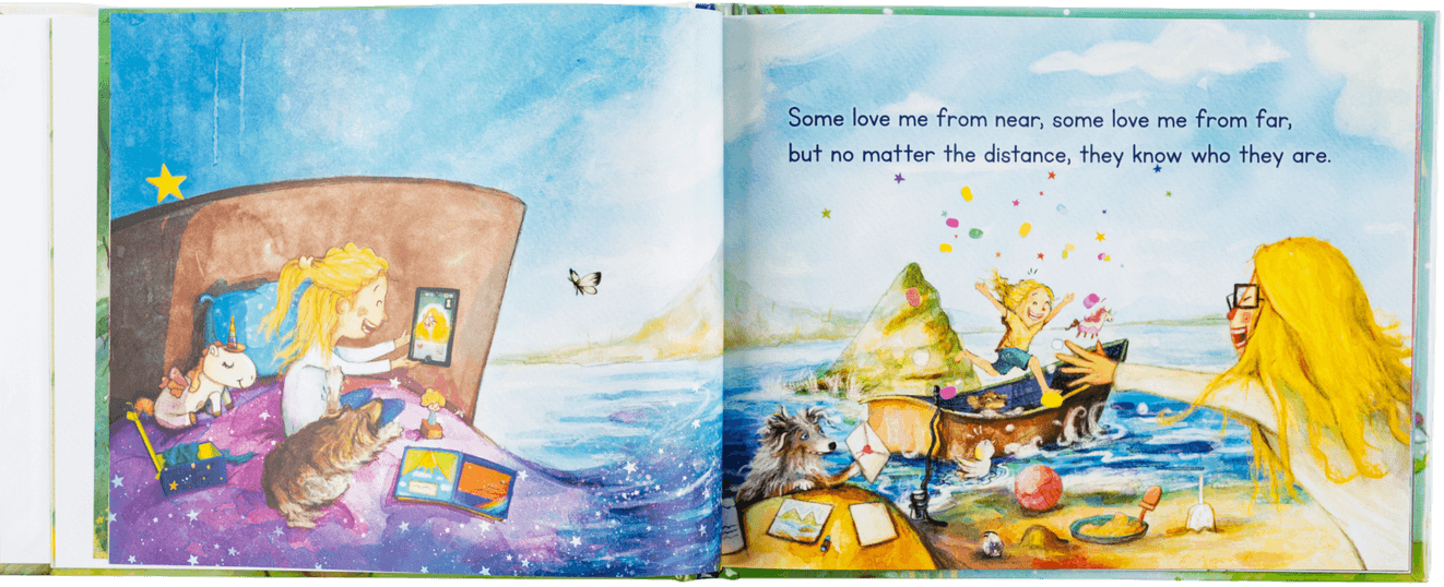 Interior spread — she helps me dream